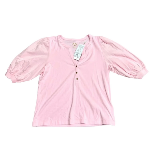 Top Short Sleeve Designer By Lilly Pulitzer In Pink, Size: Xl