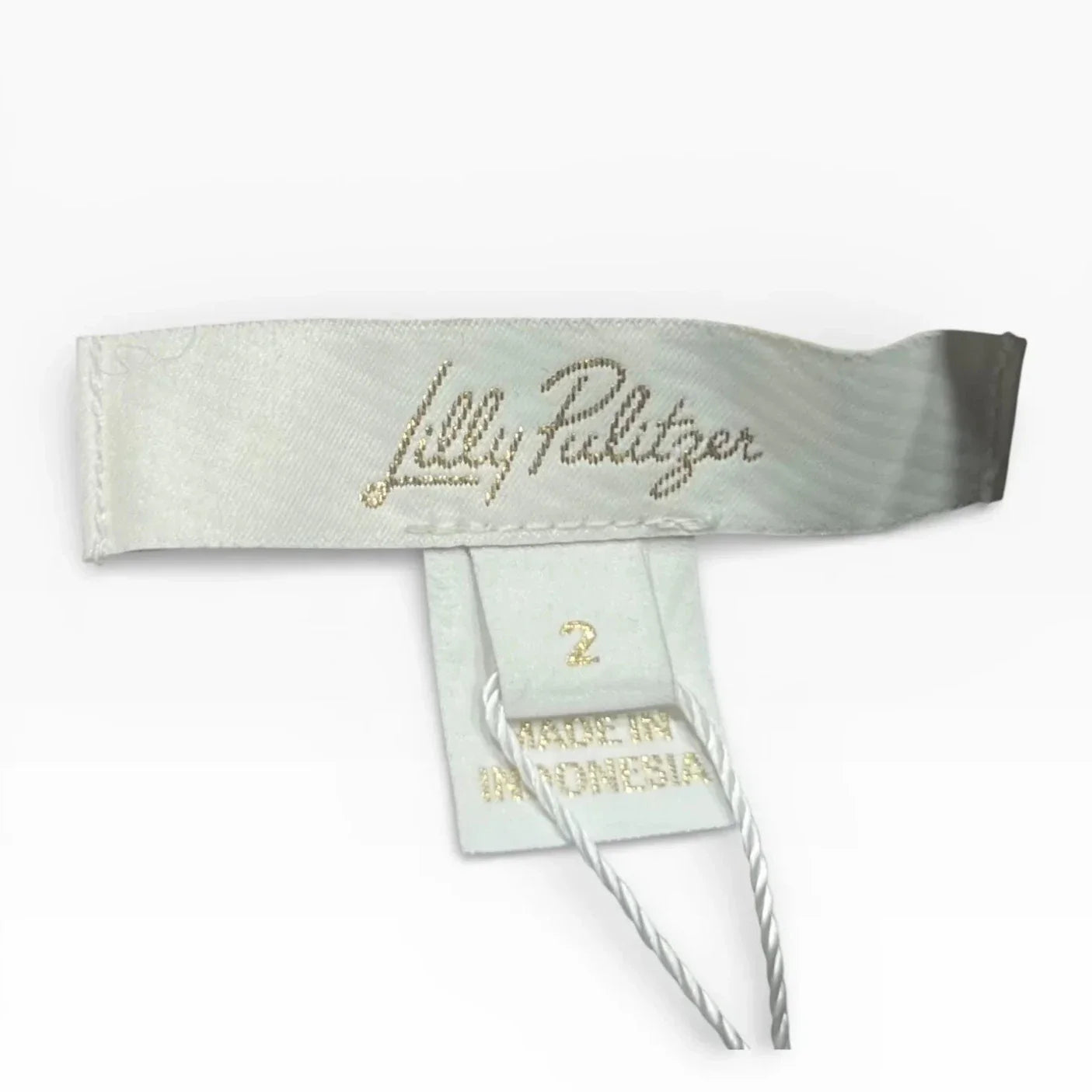 Top Short Sleeve Designer By Lilly Pulitzer In Black & Gold, Size: Xs