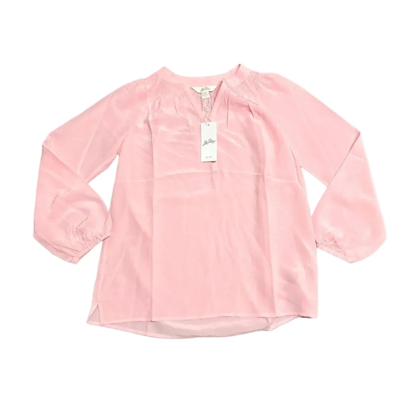 Top Long Sleeve Designer By Lilly Pulitzer In Peach, Size: Xs