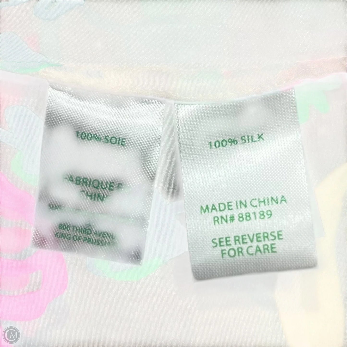 Top Long Sleeve Designer By Lilly Pulitzer In Green & Pink, Size: M