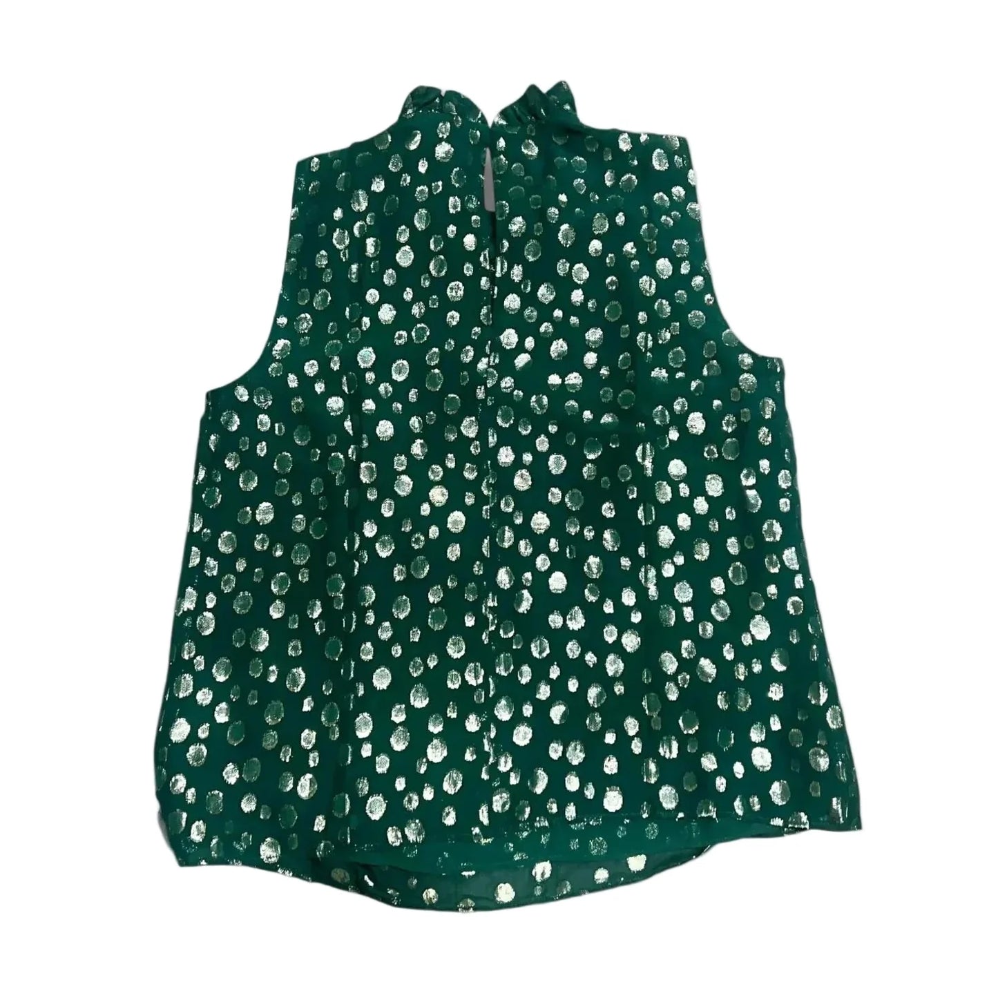 Top Sleeveless Designer By Lilly Pulitzer In Gold & Green, Size: L