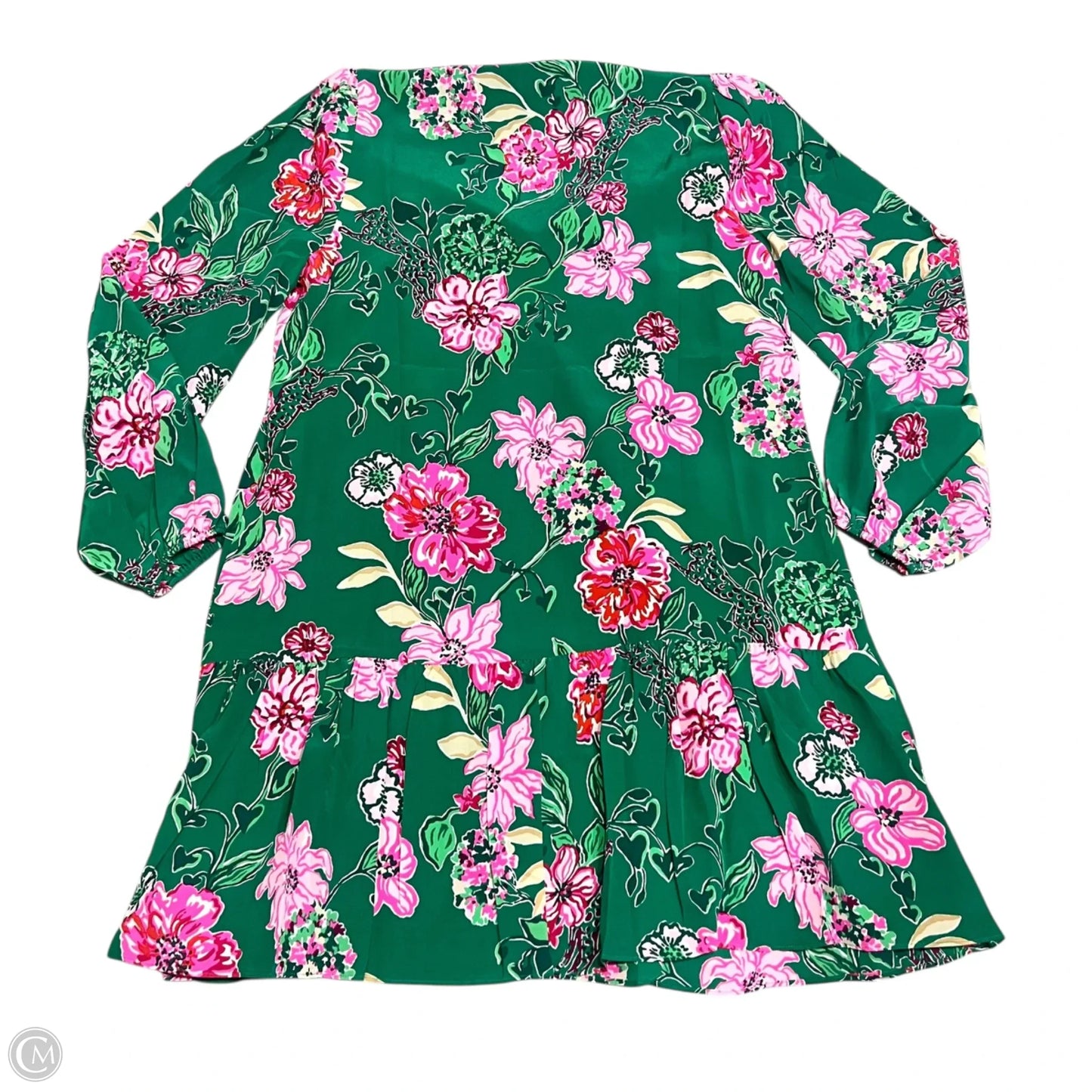 Dress Designer By Lilly Pulitzer In Green & Pink, Size: S