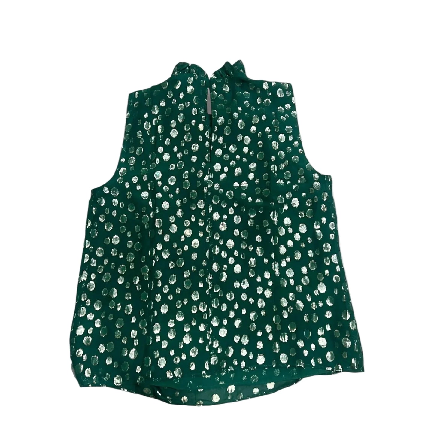 Top Sleeveless Designer By Lilly Pulitzer In Gold & Green, Size: L