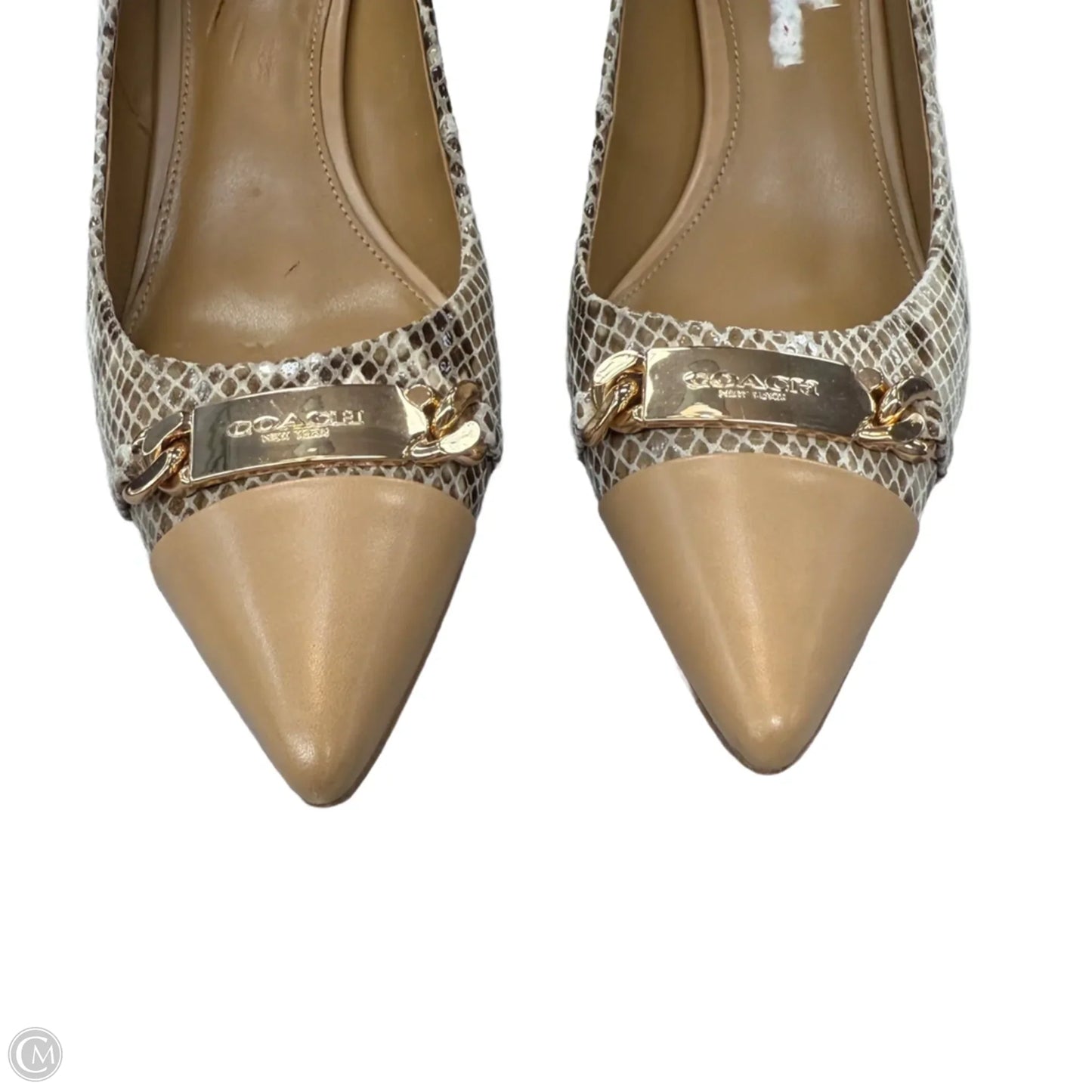 Shoes Designer By Coach In Tan, Size: 9