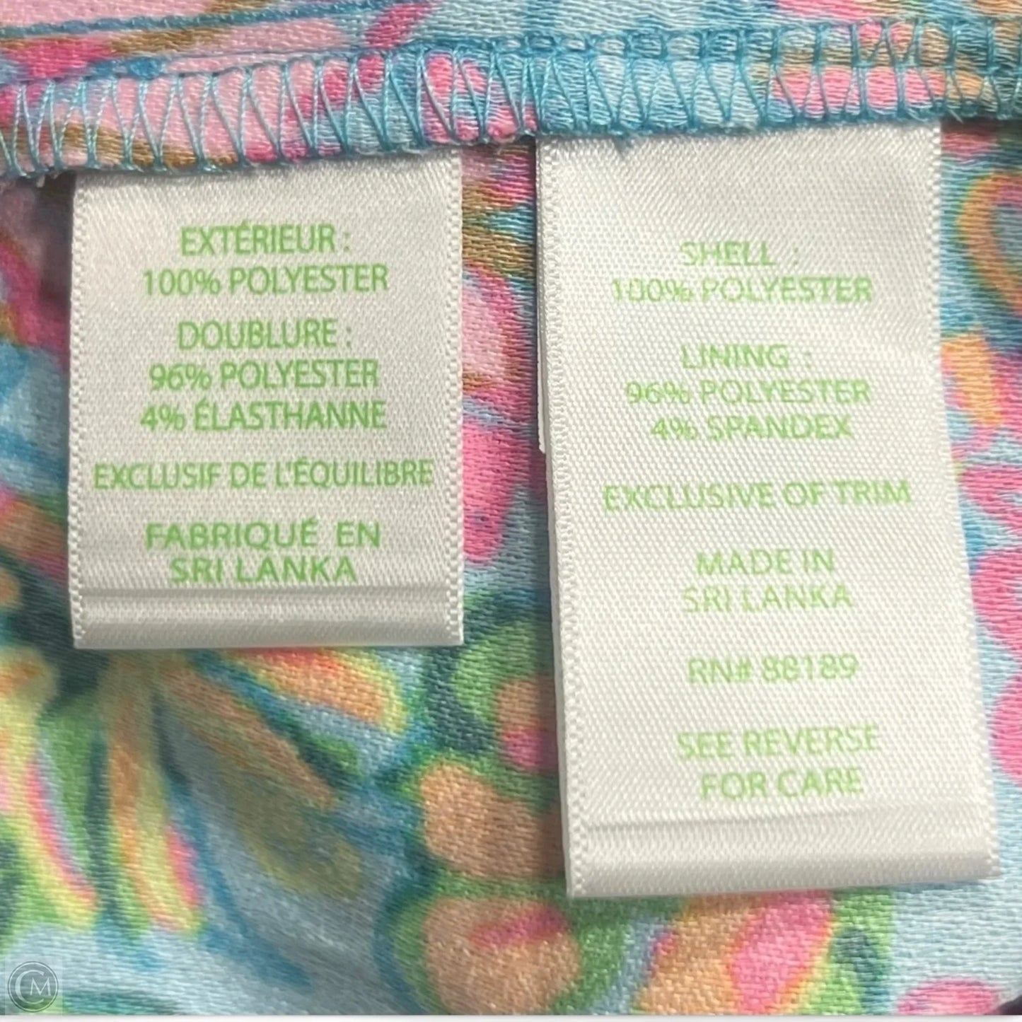 Romper Designer By Lilly Pulitzer In Blue & Pink, Size: S