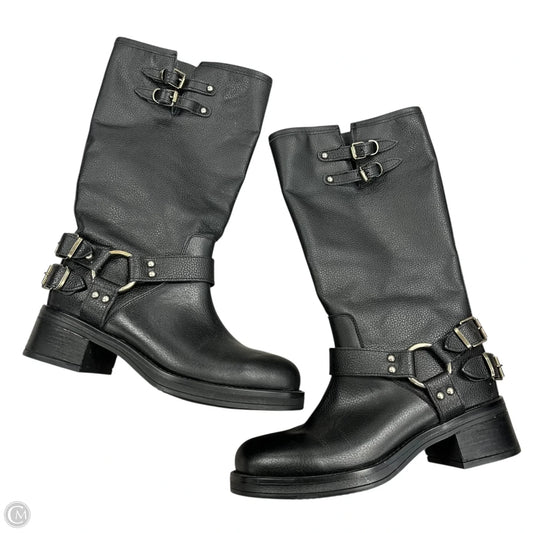 Boots Knee Heels By Steve Madden In Black, Size: 7