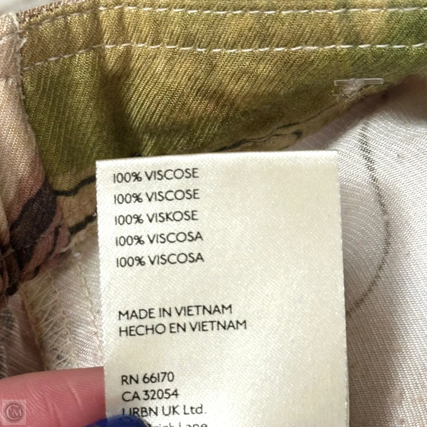 Pants Wide Leg By Anthropologie In Green & Pink, Size: 0