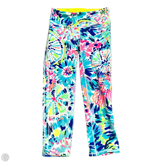 Pants Designer By Lilly Pulitzer In Blue & Yellow, Size: 0