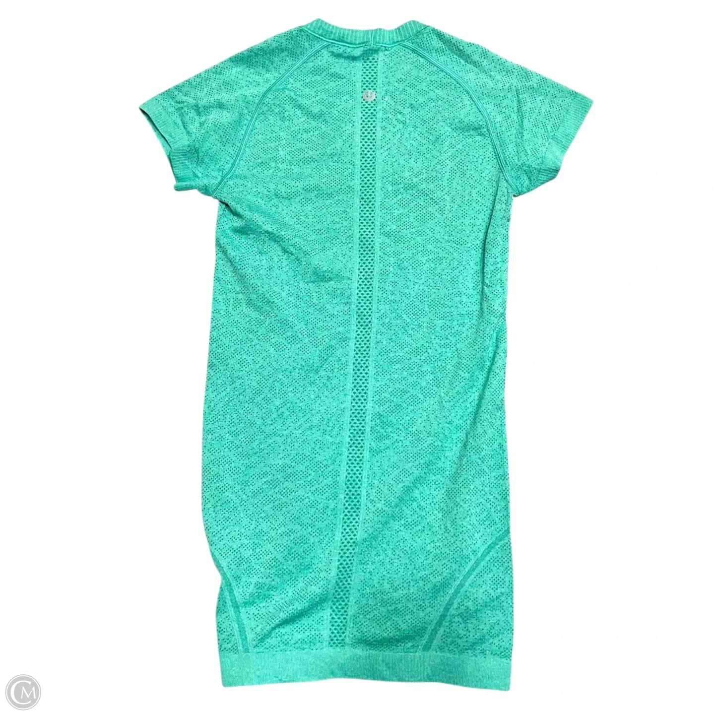 Athletic Top Short Sleeve By Lululemon In Green, Size: Xs