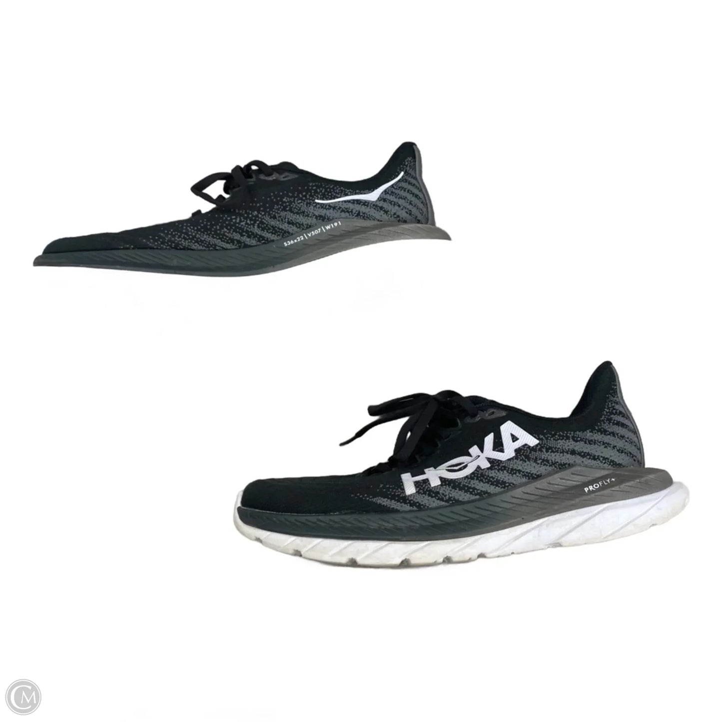 Shoes Athletic By Hoka In Black & Grey, Size: 7