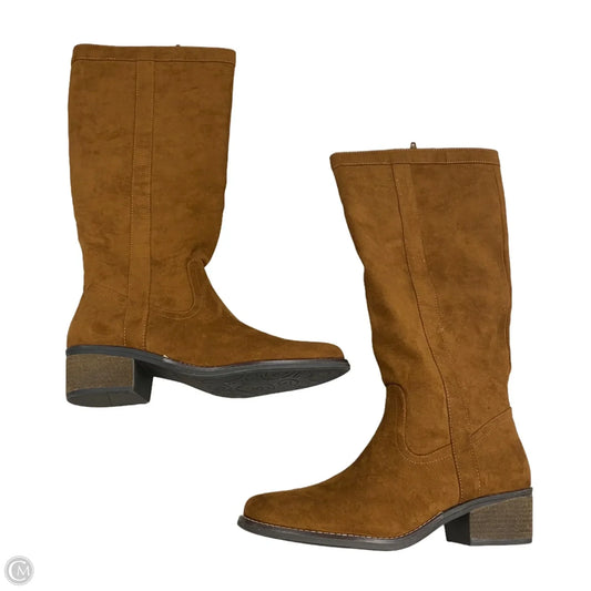 Boots Knee Heels By White Mountain In Brown, Size: 9