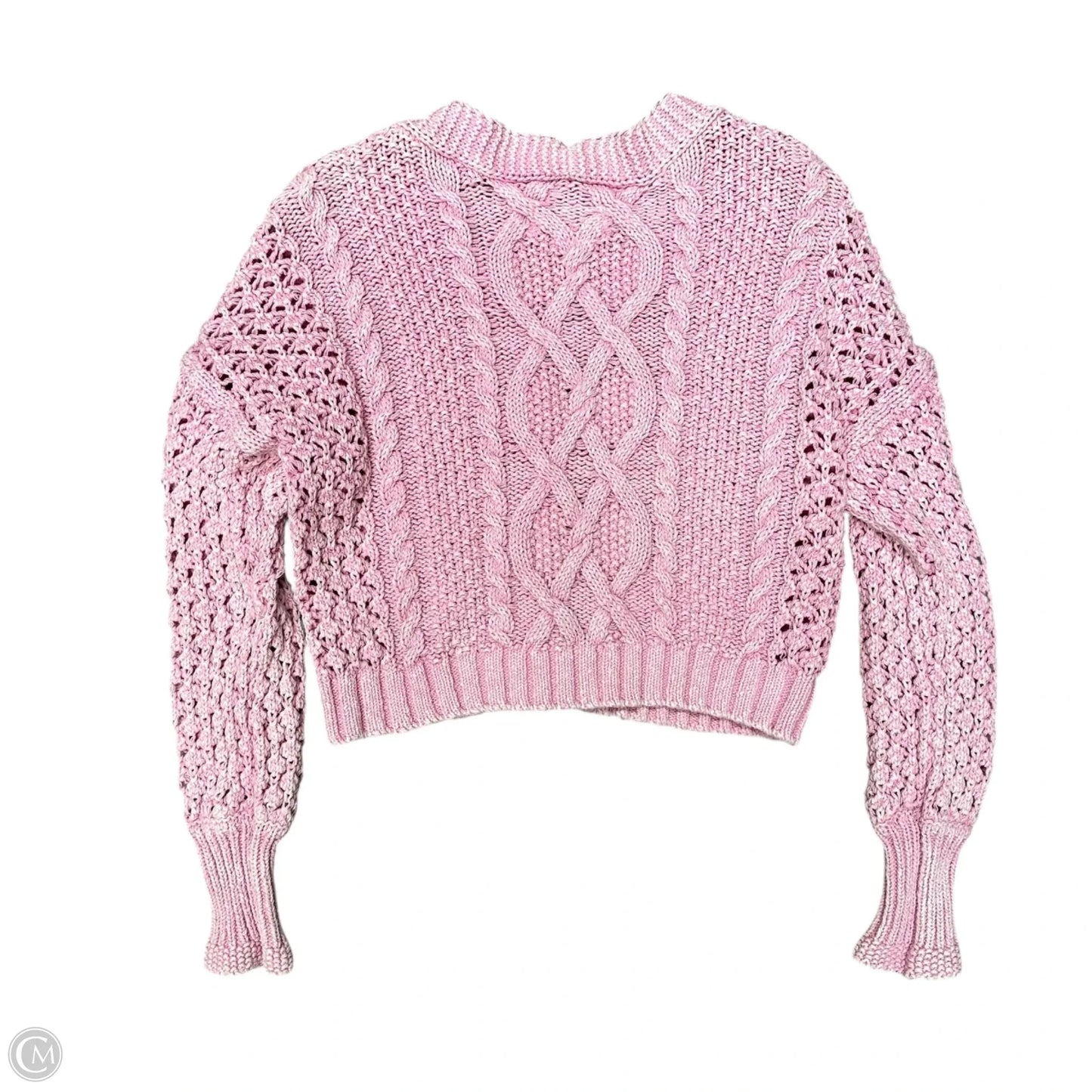 Sweater Cardigan By Pilcro In Pink, Size: Xs