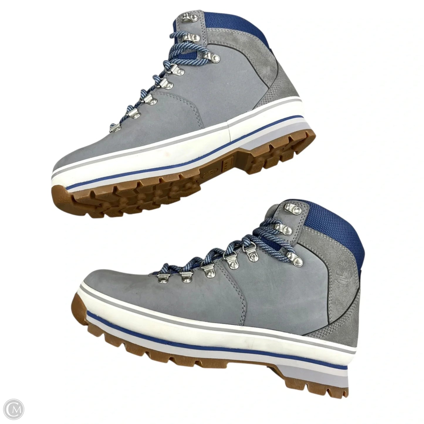 Boots Hiking By Timberland In Blue & Grey, Size: 8