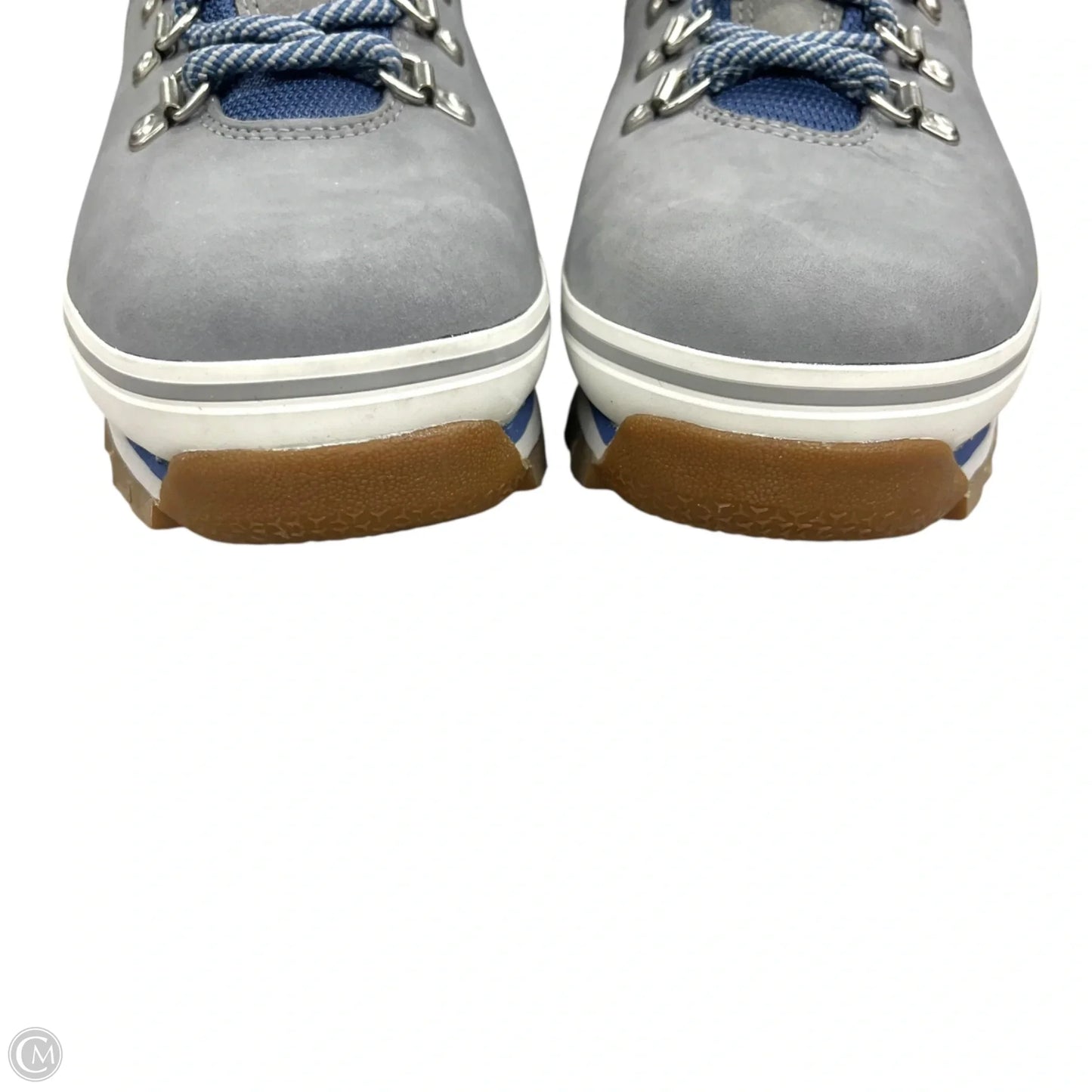 Boots Hiking By Timberland In Blue & Grey, Size: 8