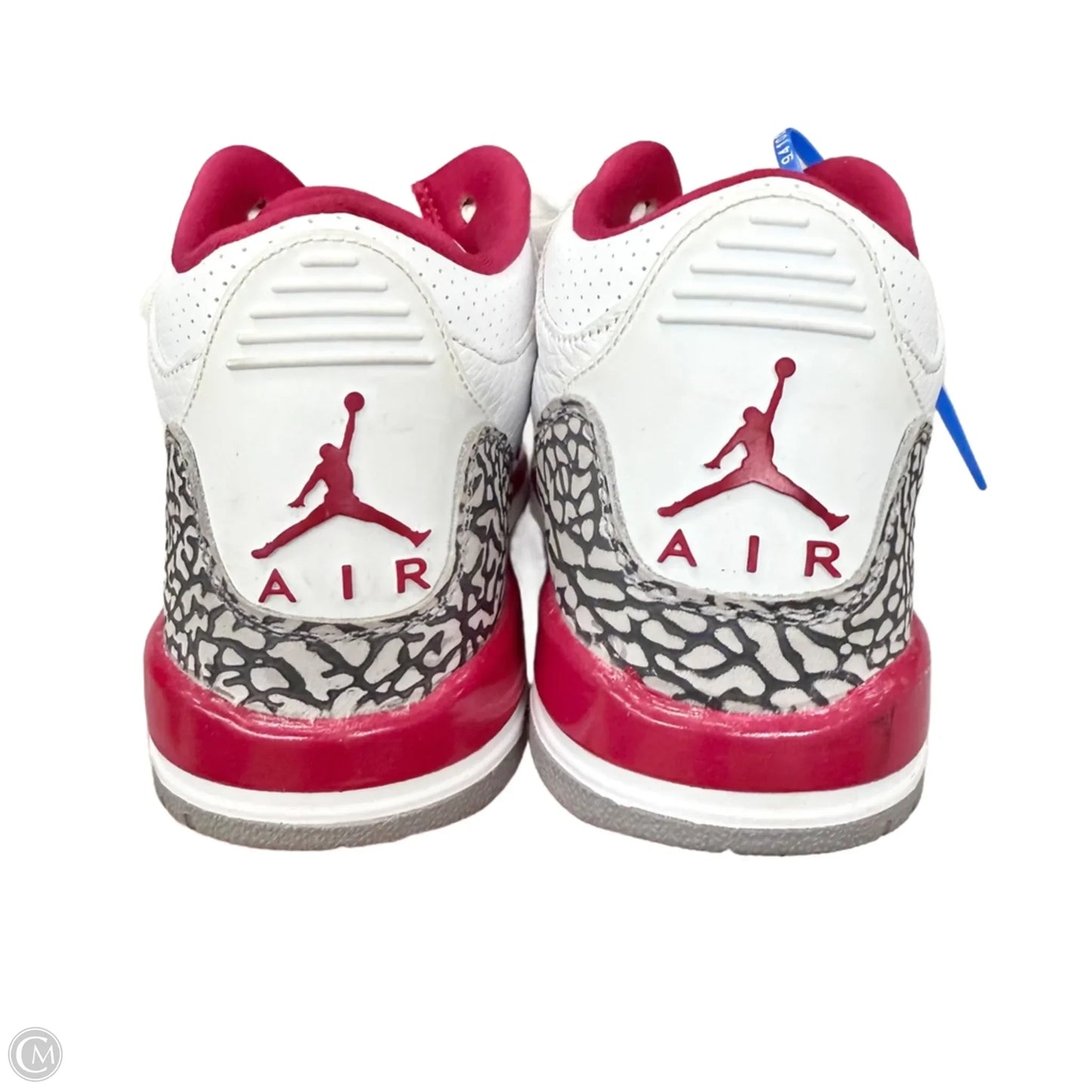 Shoes Luxury Designer By Jordan In Red & White, Size: 8