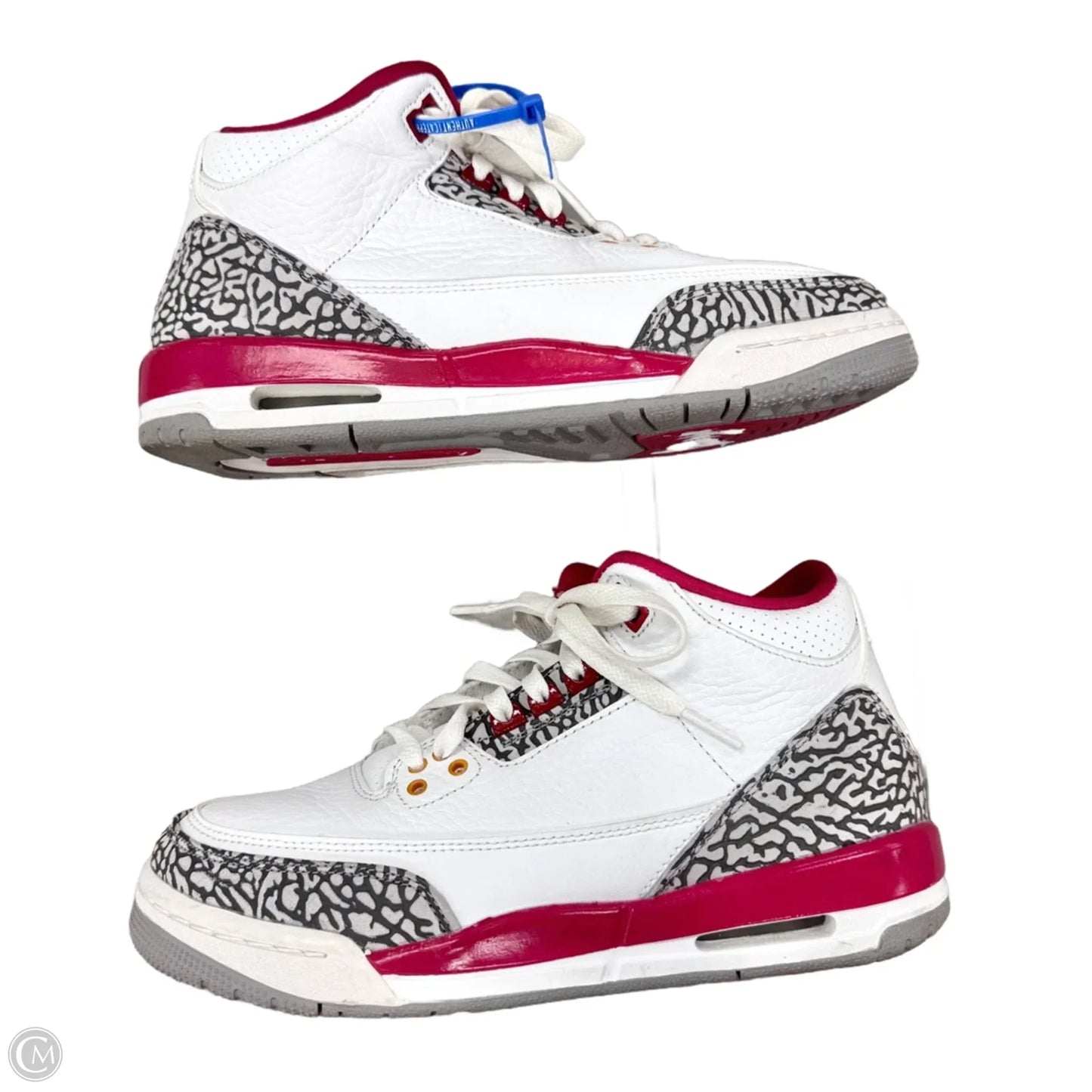 Shoes Luxury Designer By Jordan In Red & White, Size: 8