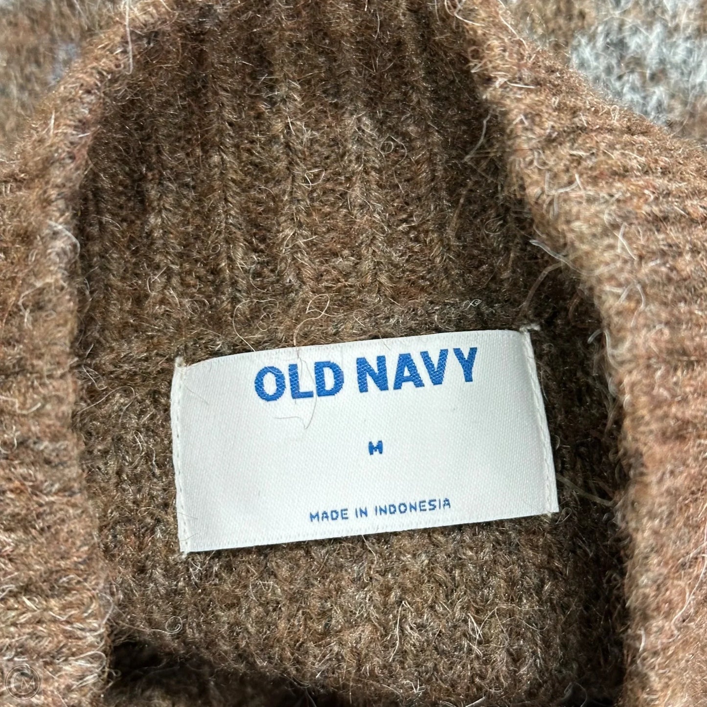 Sweater By Old Navy In Brown & Orange, Size: M