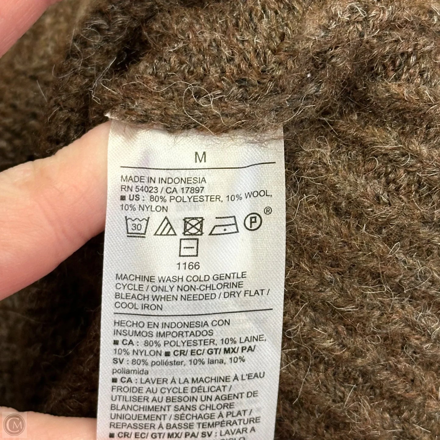 Sweater By Old Navy In Brown & Orange, Size: M