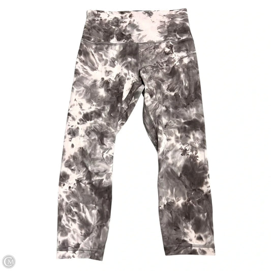 Athletic Leggings Capris By Lululemon In Tie Dye Print, Size: 8