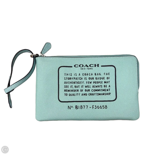 Wristlet Designer By Coach, Size: Medium