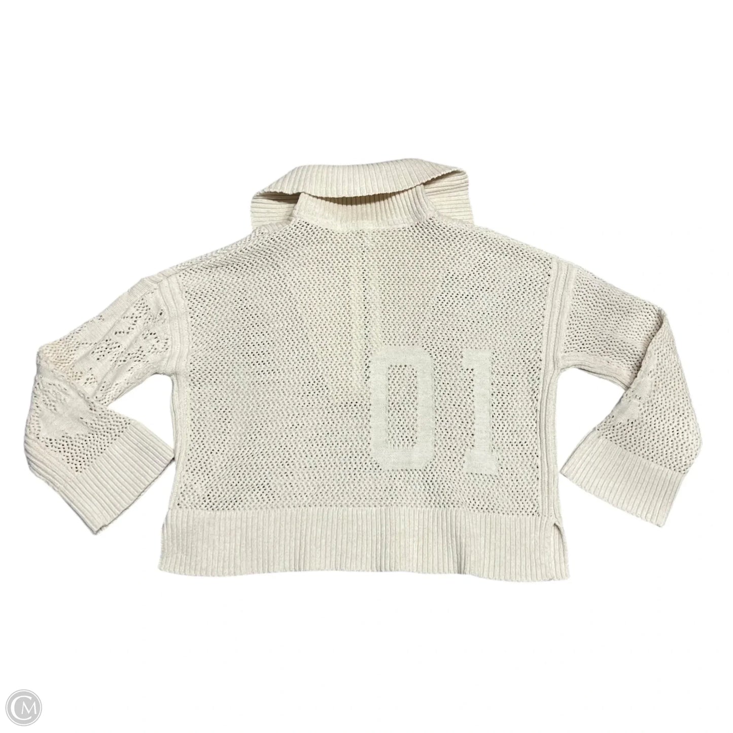 Sweatshirt Collar By Daily Practice By Anthropologie In Cream, Size: L