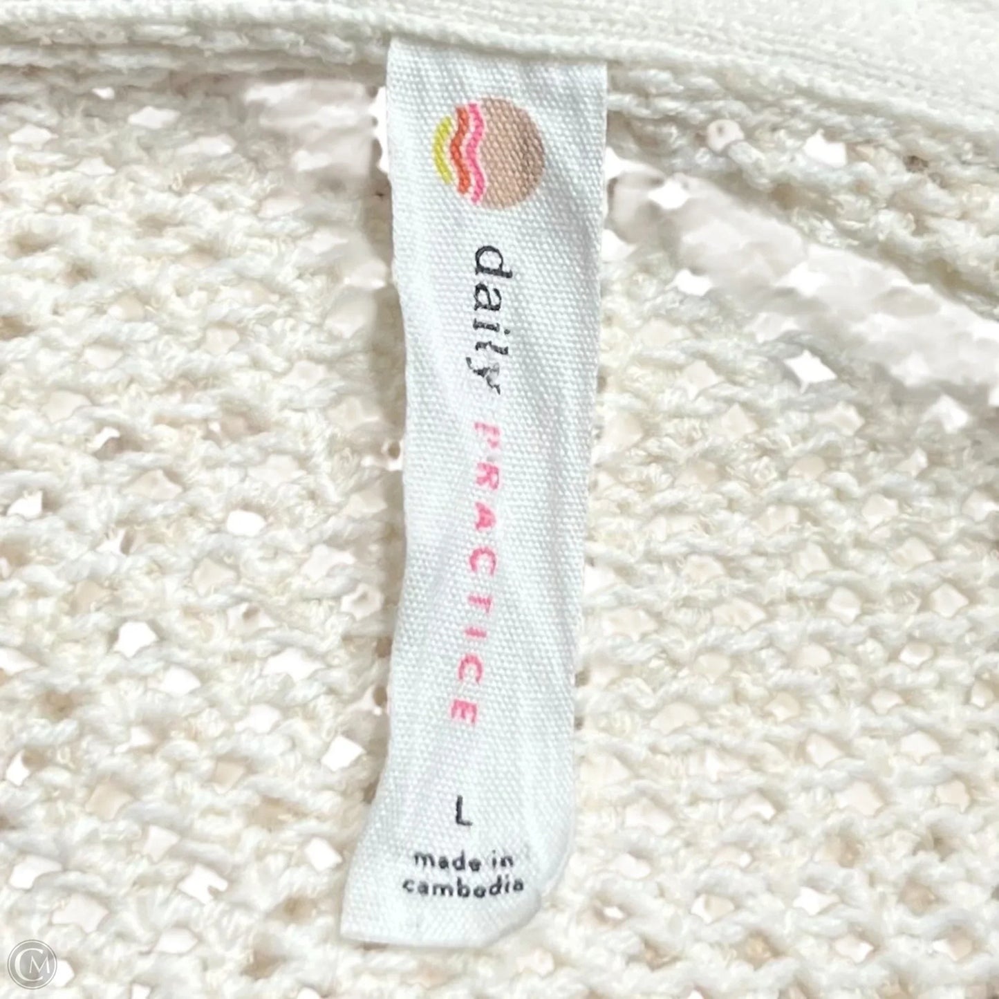 Sweatshirt Collar By Daily Practice By Anthropologie In Cream, Size: L