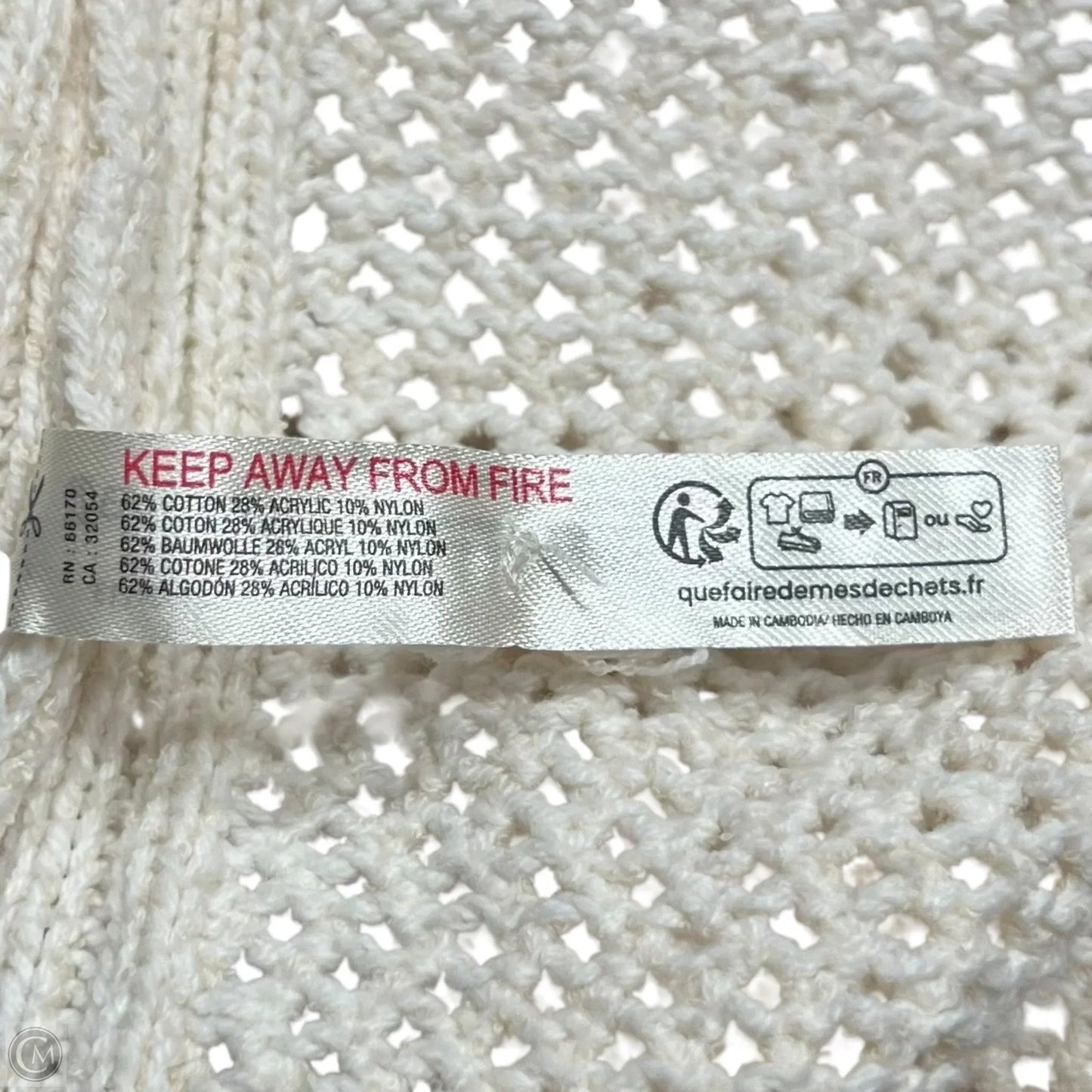 Sweatshirt Collar By Daily Practice By Anthropologie In Cream, Size: L