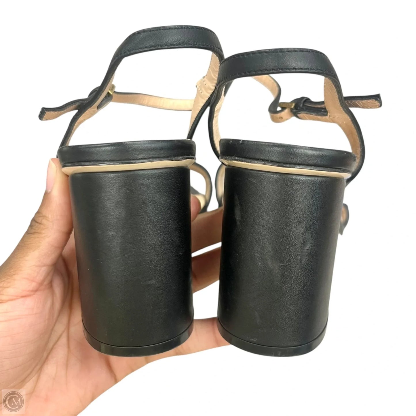 Sandals Luxury Designer By Gucci In Black, Size: 6.5