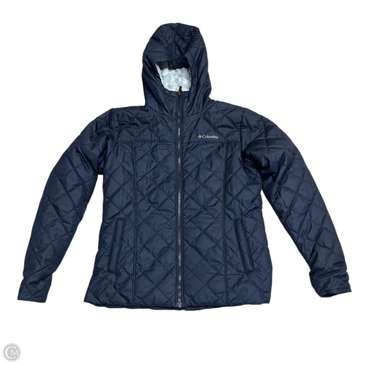Coat Puffer & Quilted By Columbia In Blue, Size: M