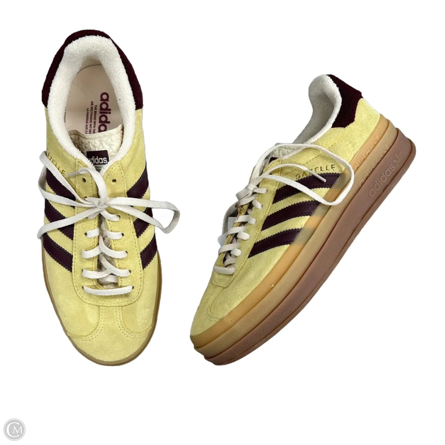 Shoes Sneakers By Adidas In Purple & Yellow, Size: 9.5