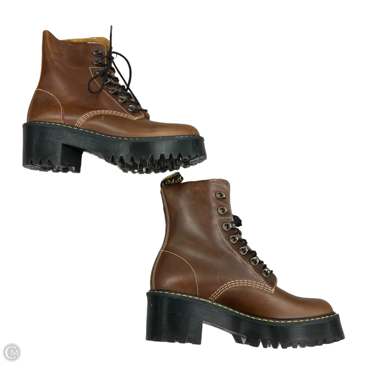 Boots Combat By Dr Martens In Brown, Size: 9