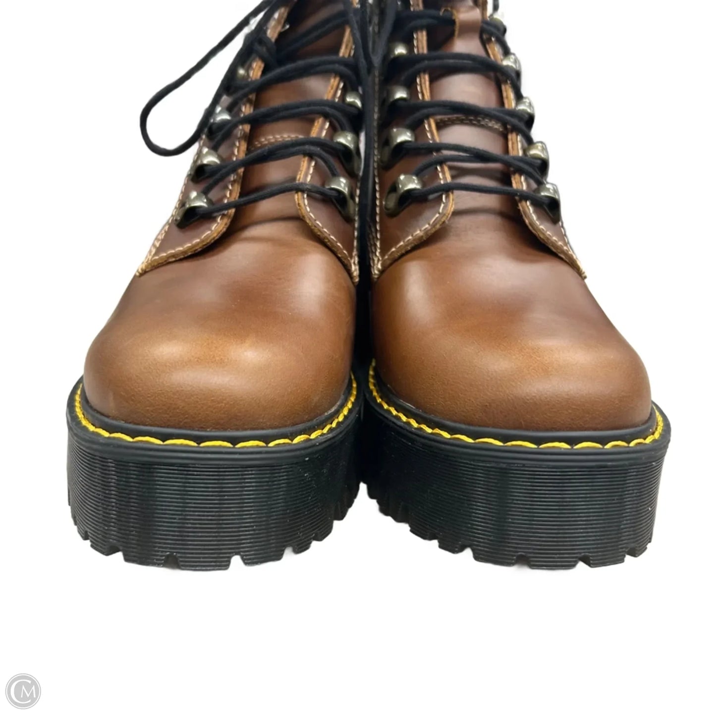 Boots Combat By Dr Martens In Brown, Size: 9