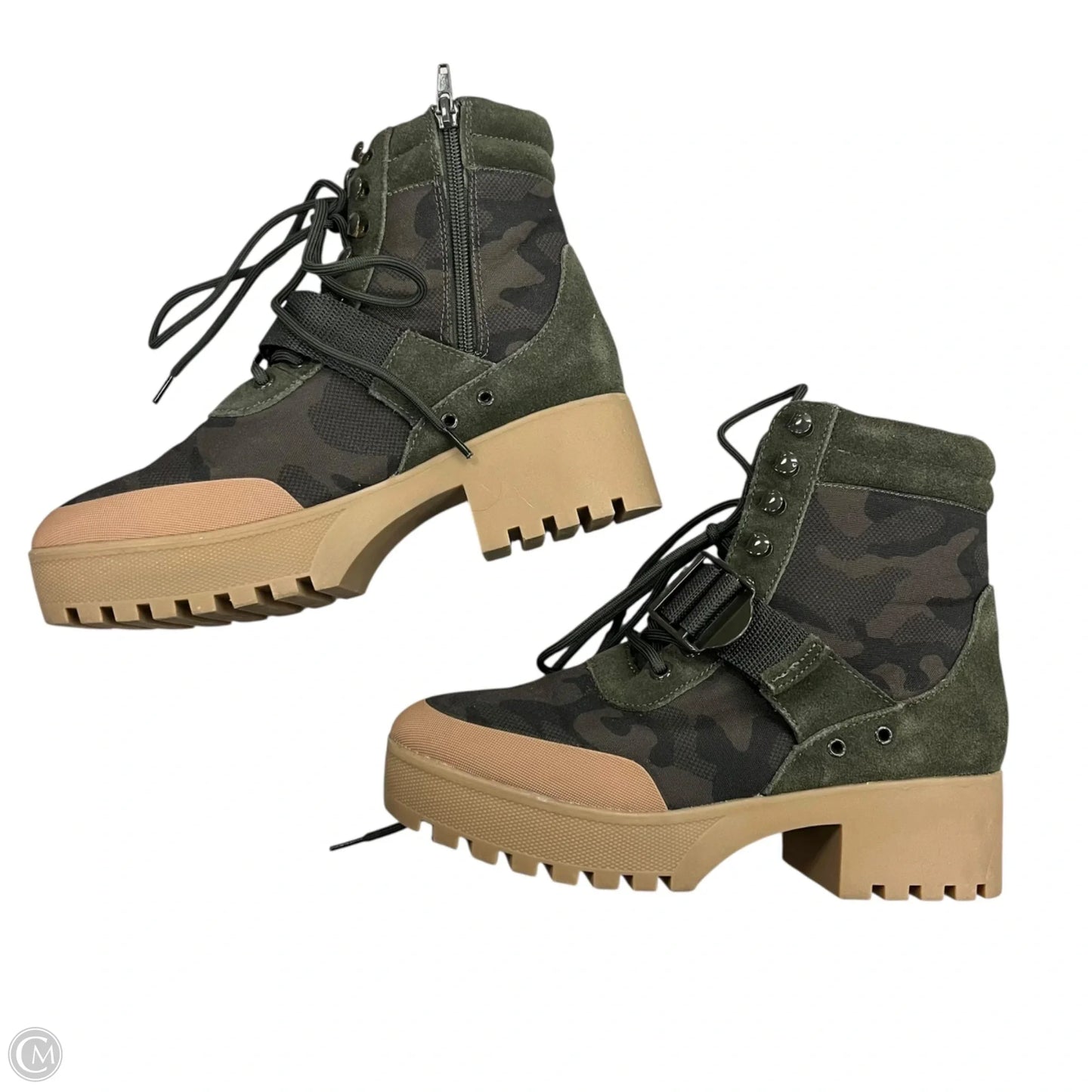Boots Combat By Steve Madden In Camouflage Print, Size: 9.5