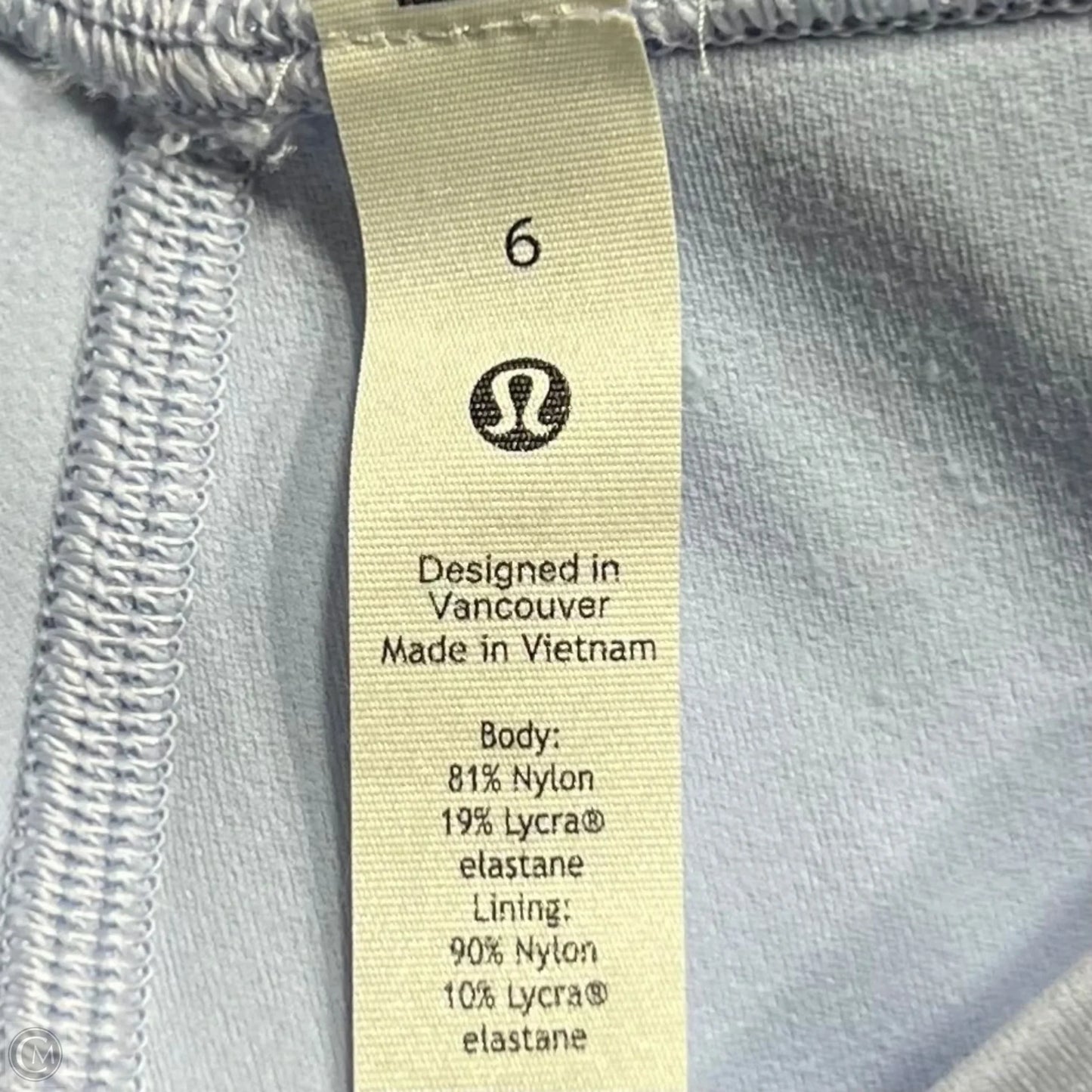 Athletic Leggings By Lululemon In Blue, Size: 6