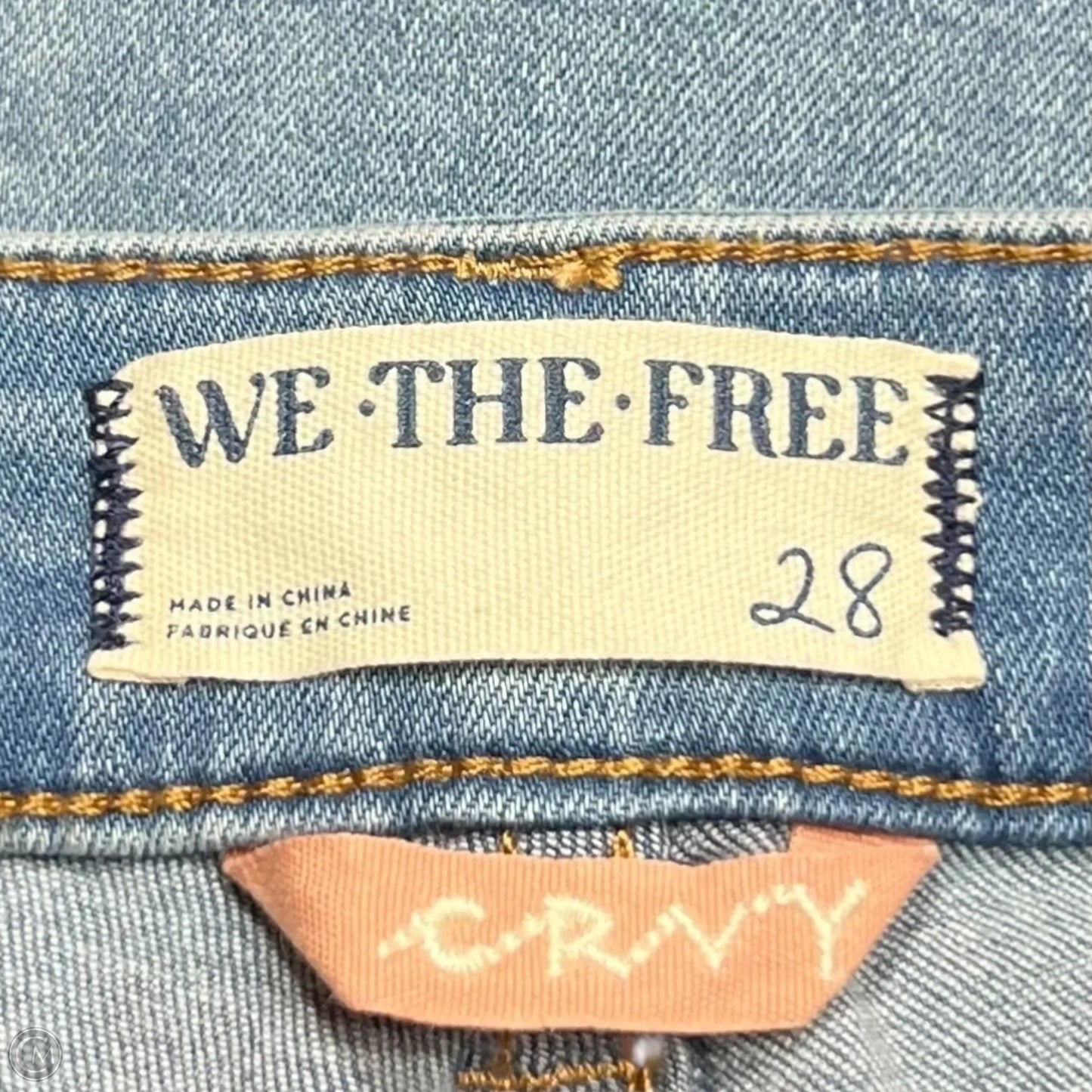 Jeans Skinny By We The Free In Blue Denim, Size: 6