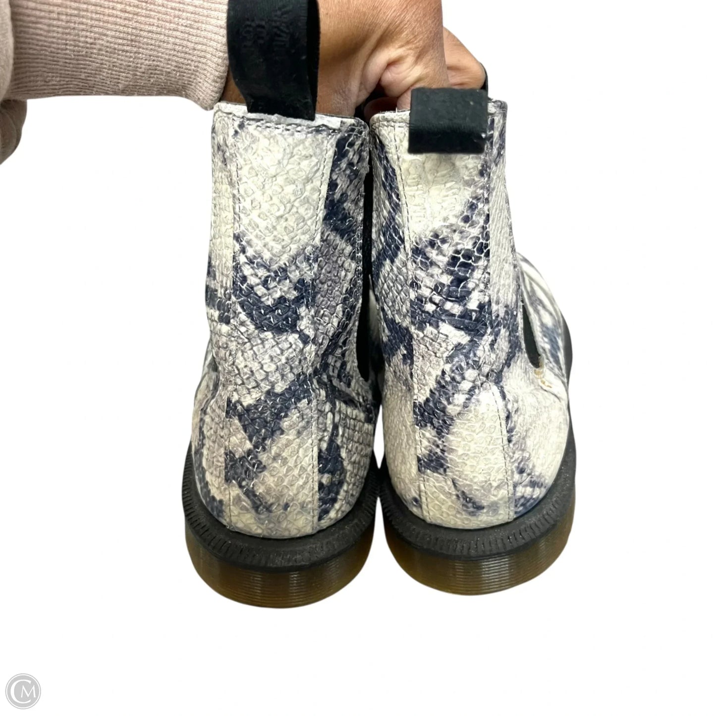 Boots Combat By Dr Martens In Snakeskin Print, Size: 8