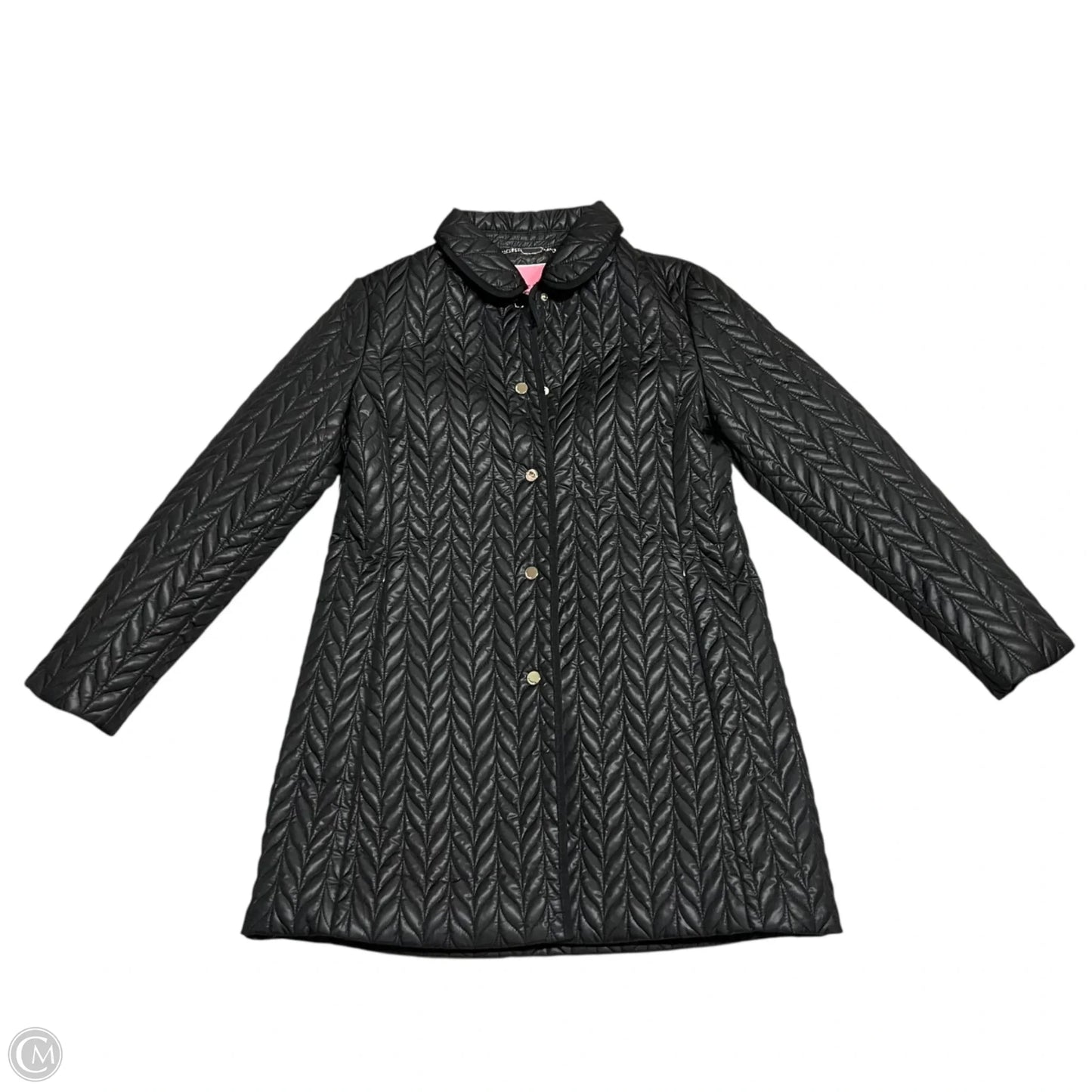 Coat Designer By Kate Spade In Black, Size: M