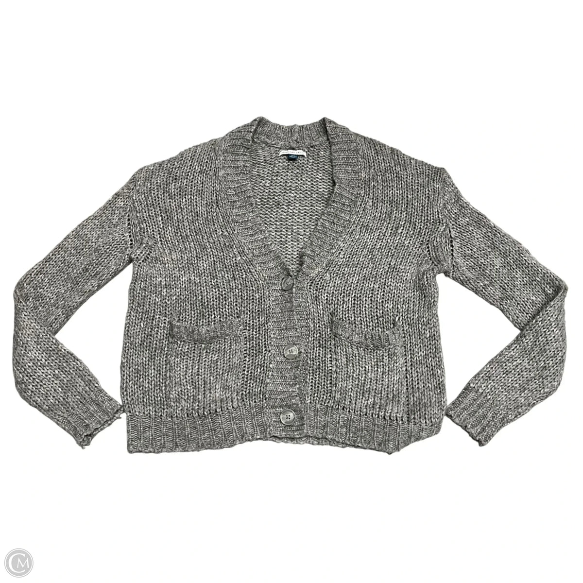 Sweater Cardigan By American Eagle In Grey, Size: S