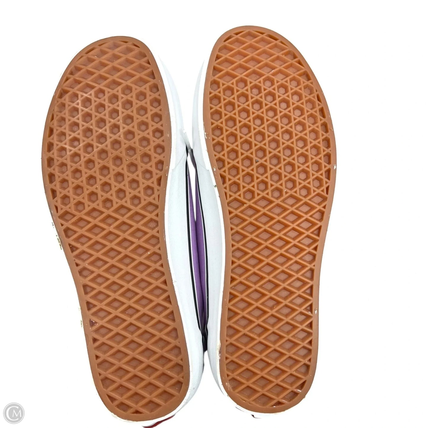 Shoes Sneakers By Vans In Purple & White, Size: 9