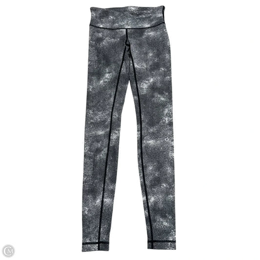 Athletic Leggings By Lululemon In Black & White, Size: 4