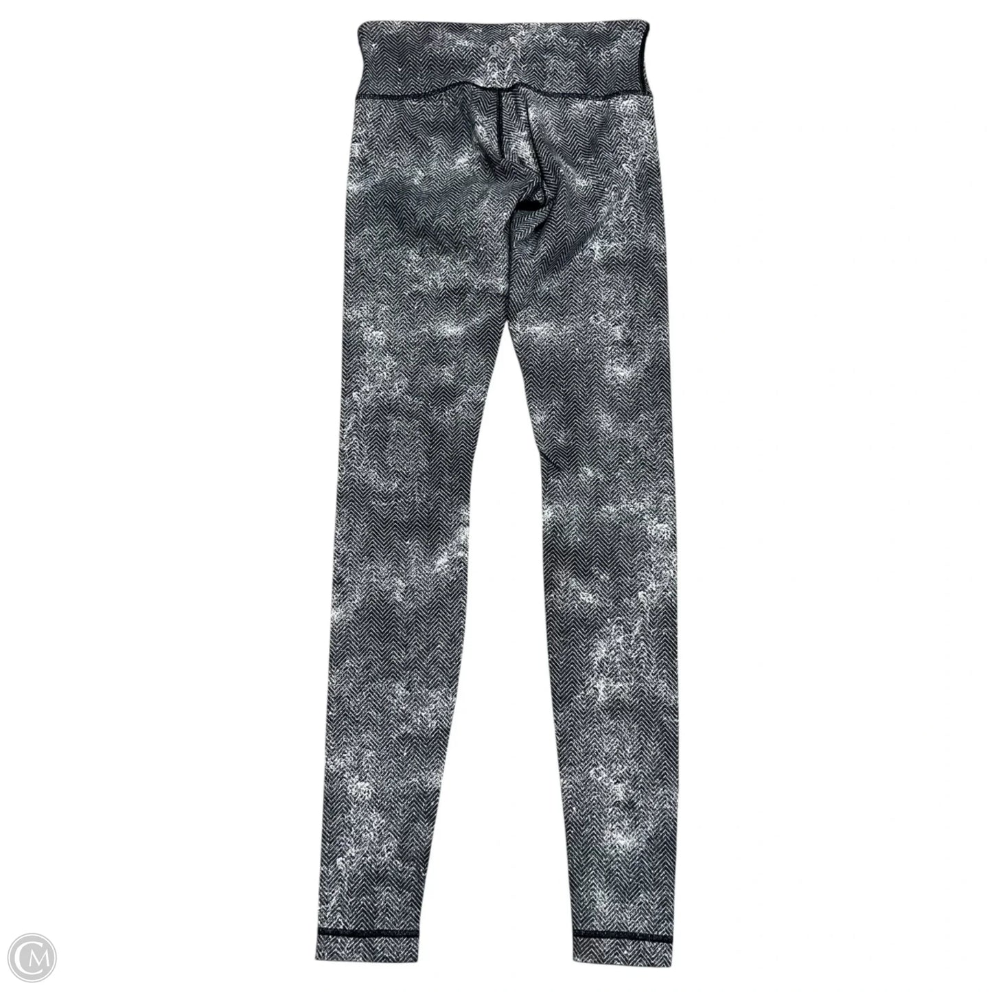 Athletic Leggings By Lululemon In Black & White, Size: 4