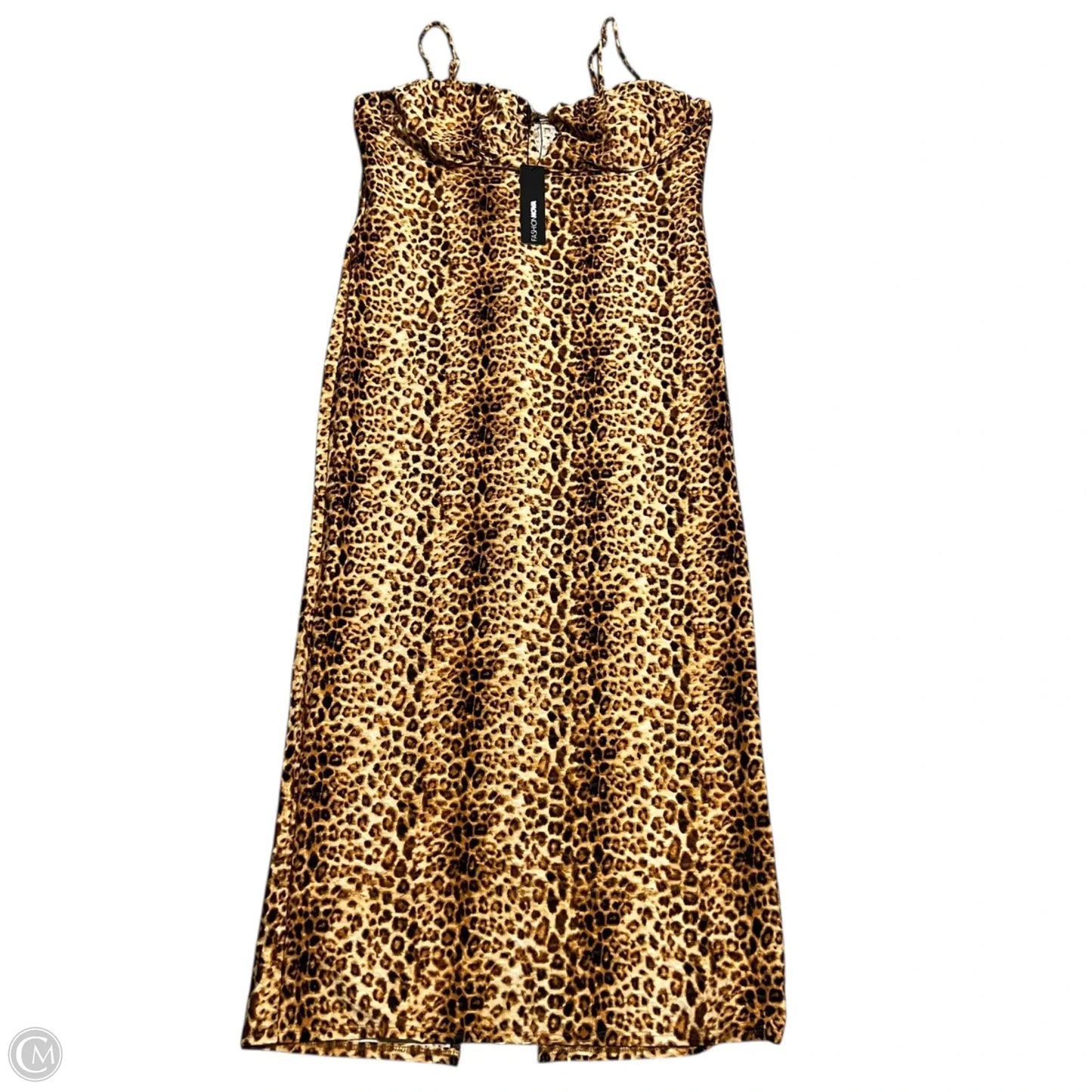 Dress Party Midi By Fashion Nova In Leopard Print, Size: 2x