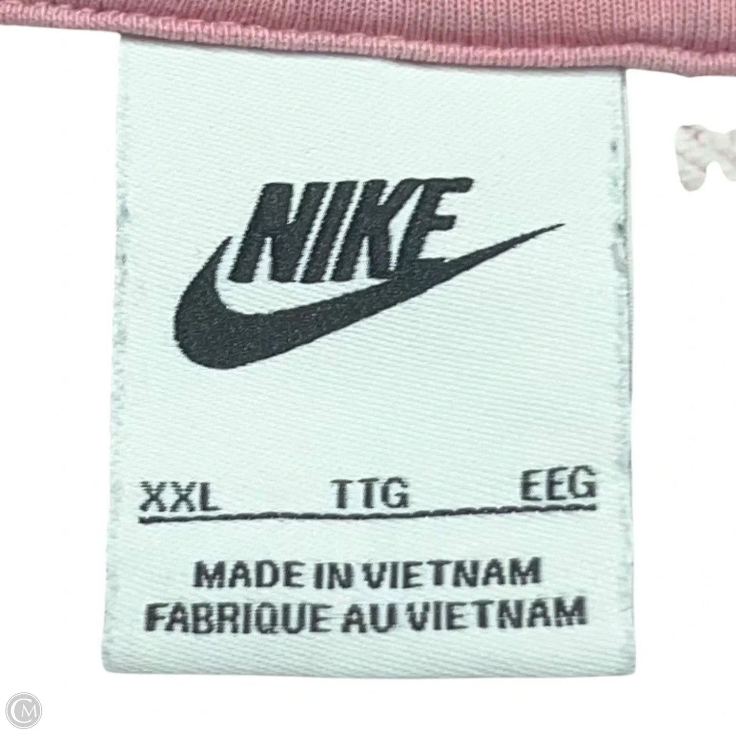 Athletic Sweatshirt Collar By Nike In Pink, Size: Xxl