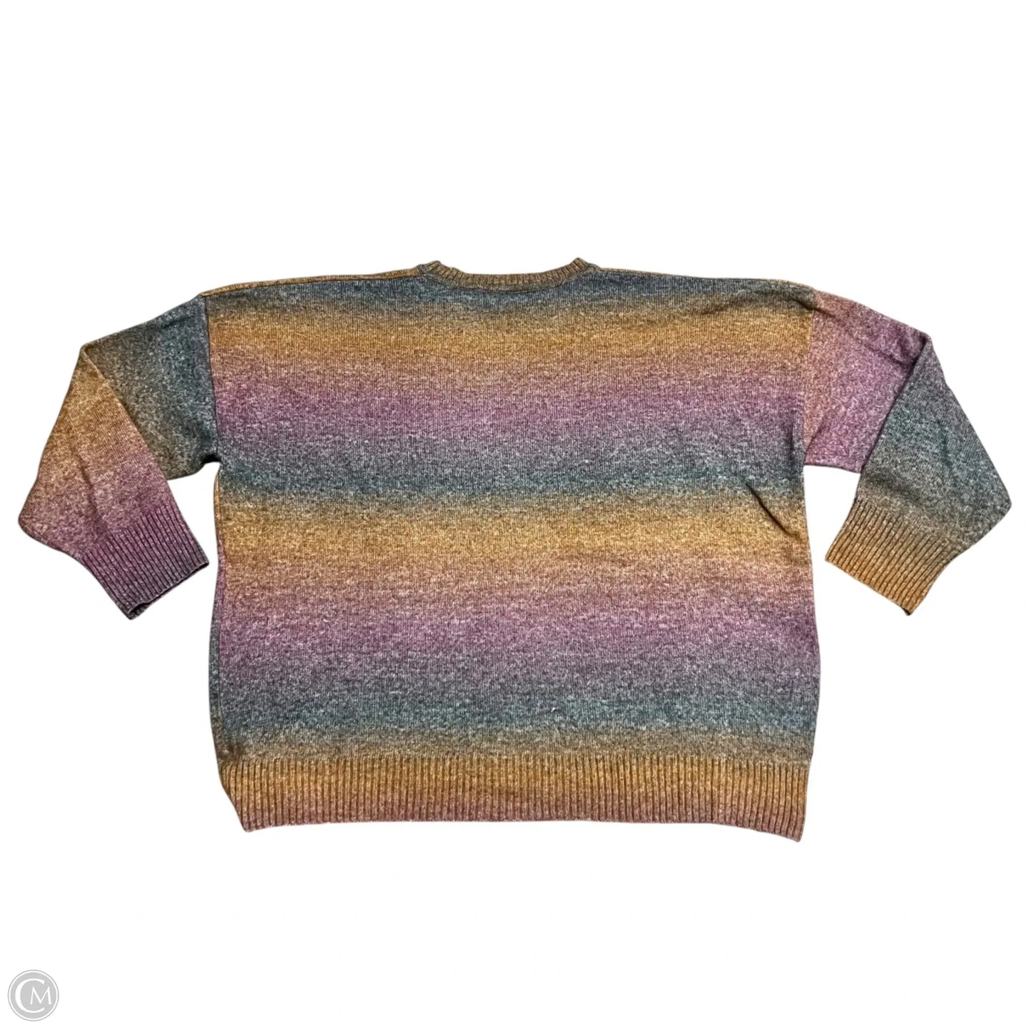 Sweater By Old Navy In Orange & Purple, Size: L