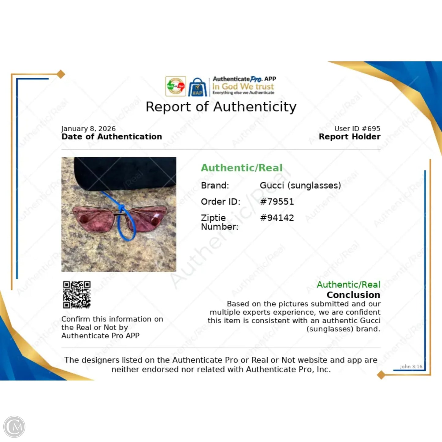 Sunglasses Luxury Designer By Gucci