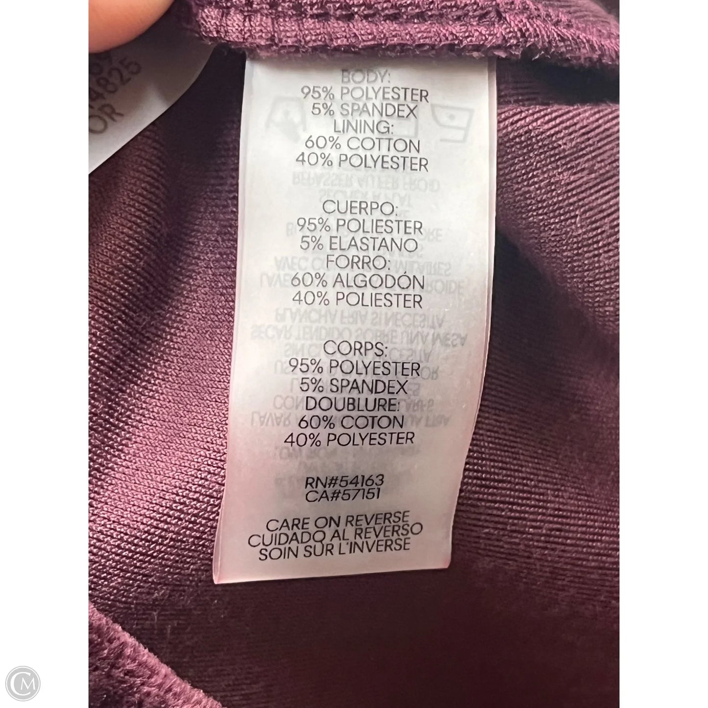 Pants Lounge By Calvin Klein In Purple, Size: 18