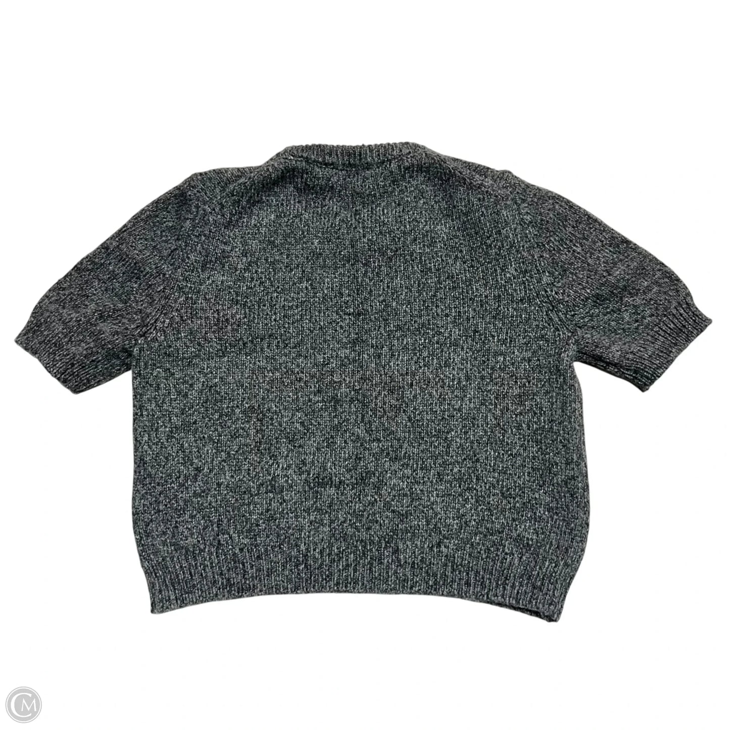 Sweater Short Sleeve By Zara In Grey, Size: S