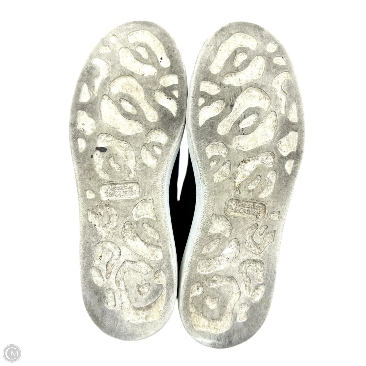 Shoes Luxury Designer By Alexander Mcqueen In Black & White, Size: 7.5