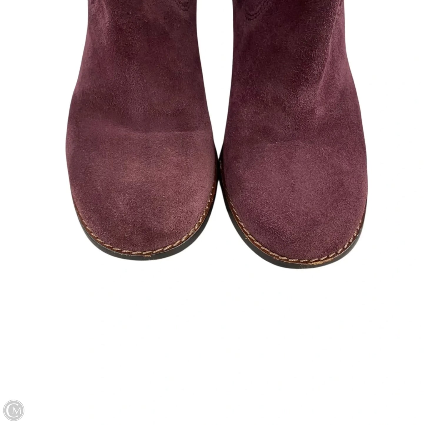 Boots Designer By Coach In Purple, Size: 6