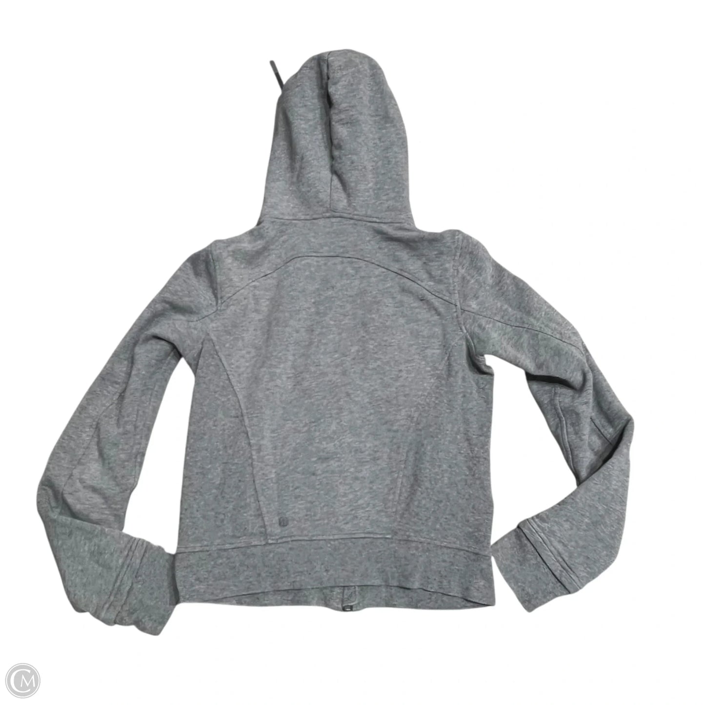 Athletic Sweatshirt Hoodie By Lululemon In Grey, Size: S